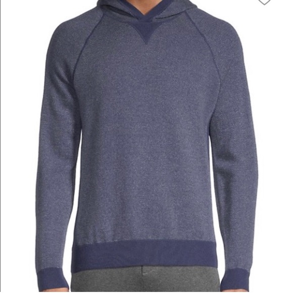 Vince Birds Eye raglan cashmere blend sweater hoodie size S
